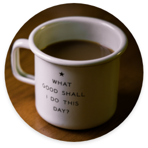 coffee mug with inspirational message